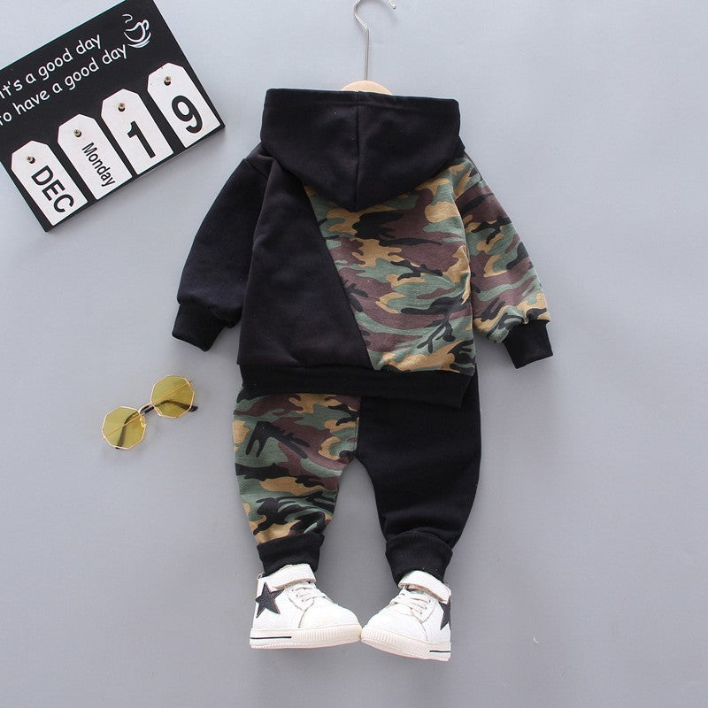 New Spring Autumn Children Clothing Baby Girl Clothes Boys Casual Hooded T-Shirt Pants 2Pcs/Sets Toddler Costume Kids Tracksuits