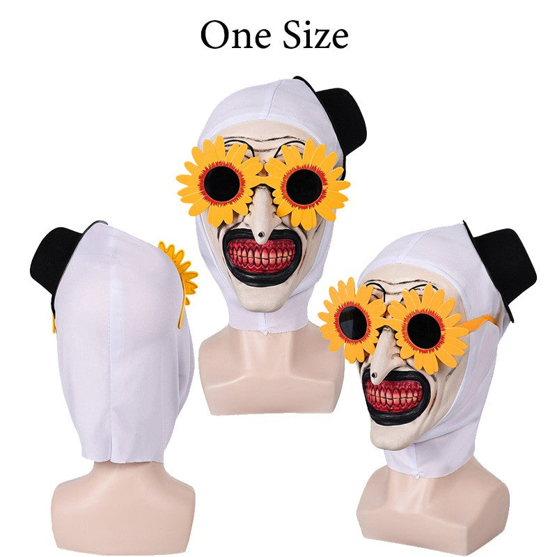 Art the Clown Cosplay Retro Trumpet Prop Mask Horn Glasses Honor Movie Terrifiering Costume Accessories Outfits Halloween Fancy