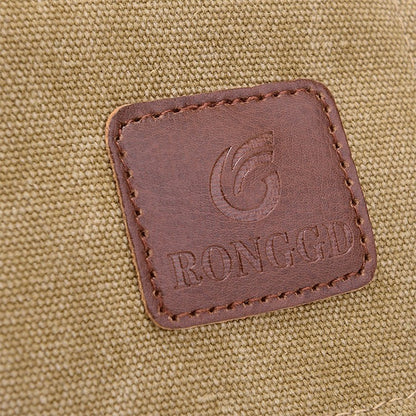 Casual crossbody bag, men's retro canvas crossbody bag, suitable for going out and daily commuting, shoulder bag