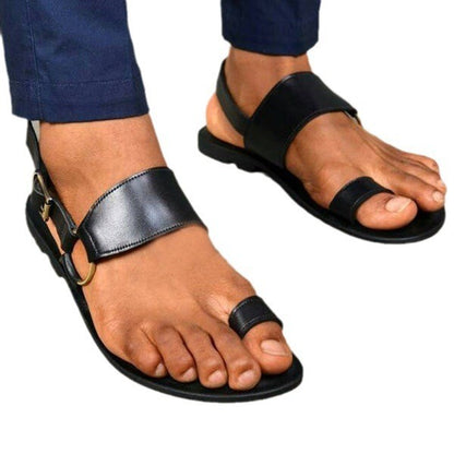 Summer Fashion Men Leather Sandals Outdoor Comfortable Breathable Sports Casual Non-Slip Beach Luxury Sandals 2025 sandales