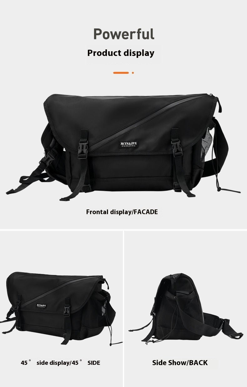 Causal Nylon Shoulder Man Bag Japanese Teenager School Laptop Sling Men's Bag Streetwear Travel Cross Bag Messenger Bags for Men