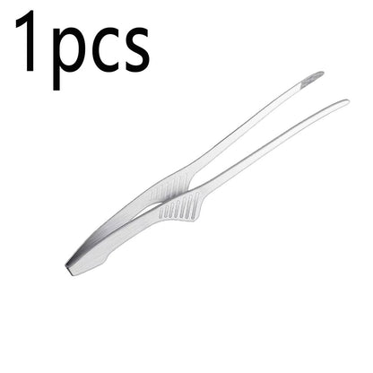 1/2pcs Stainless Steel Food Pliers Picnic Anti Tongs Used For Barbecue Salad Tongs Buffet Dinner Steak Tong Kitchen Cooking Tool