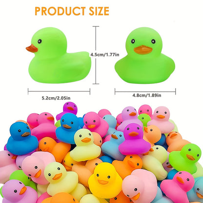 12/24 Colorful Rubber Ducks Bath and Shower Summer Beach Birthday Party Pool Party Decorations Gifts Stocking Stuffers