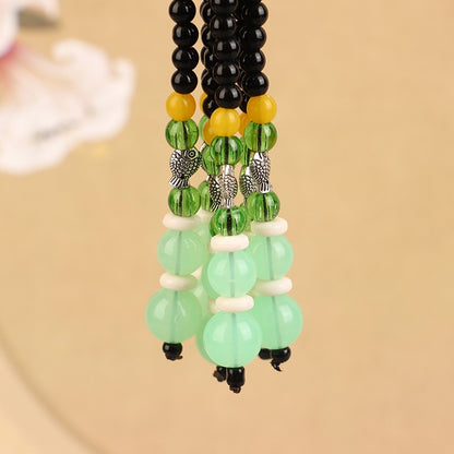 Imitation Green Jade Car Pendants Buddha Statue Brave Troop Hanging Ornament Talisman Auto Interior Decor Gifts