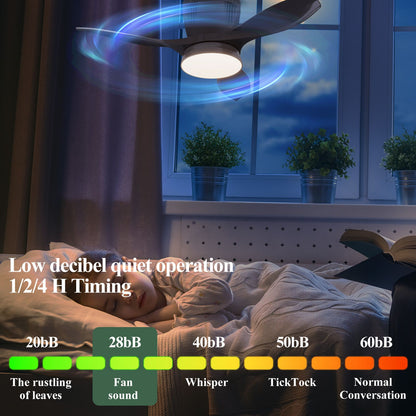 Minimalist Home Fan Light Nordic Led Living Room Restaurant Silent All-in-one Ceiling Fan Ceiling Lamps for Living Room Bedroom