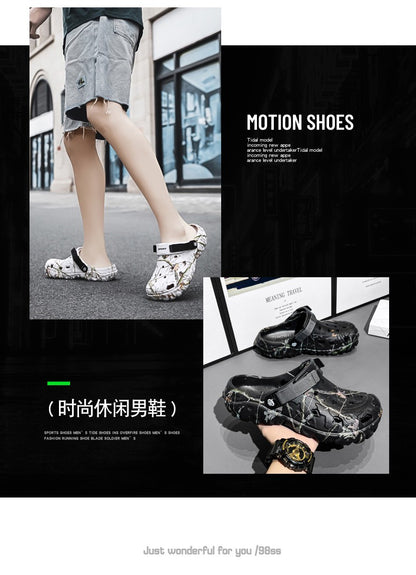 Men Shoes Slippers Men Garden Flat Sandals Platform Sandals Man Summer Sandals 2025 Male Sneakers Outdoor Flip Flops Home Clogs