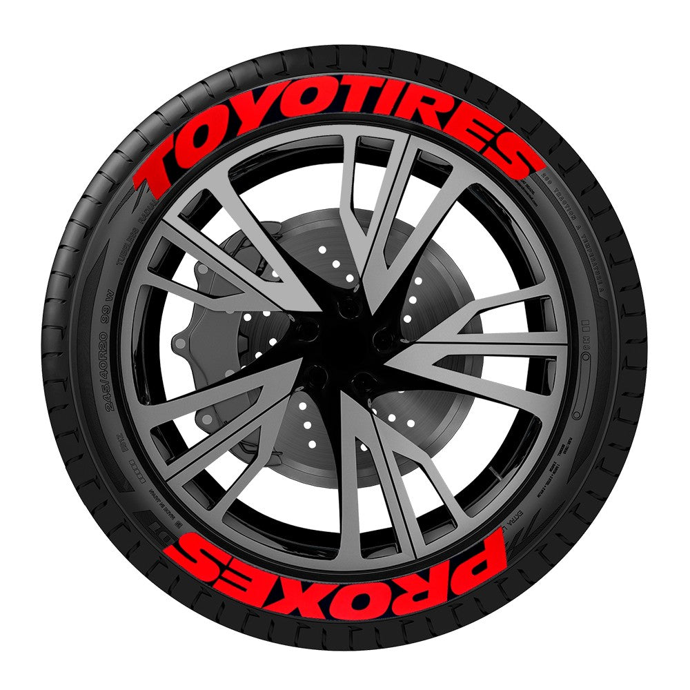 8 peças/lote Letras para pneu de carro Tuning Universal 3D PVC Permanente Adesivos de Decoração de Pneus para Motocicleta