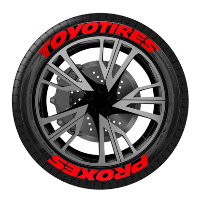 8 peças/lote Letras para pneu de carro Tuning Universal 3D PVC Permanente Adesivos de Decoração de Pneus para Motocicleta