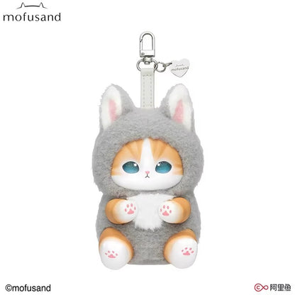 In Stock Genuine Mofusand Cat Series Vinyl Shark Cat Surprised Box Toy Ornaments Surprised Blind Box Bag Plush Keychain Doll