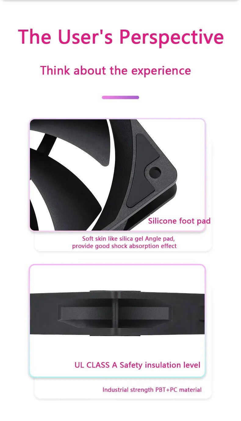 Thermalright TL-C12C PC Cooling Fan 120mm 5V 3PIN ARGB Computer Case Fan 4pin PWM 1550RPM Adjustable Speed 12cm CPU Cooler Fan