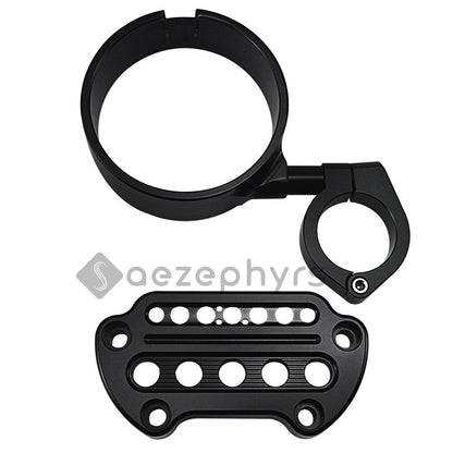 Capa de Suporte de Velocímetro Lateral/Remoção para Motocicleta Braçadeira Superior Guidão Riser Mount para Harley Sportster Iron XL883 Forty-Eight 95-20