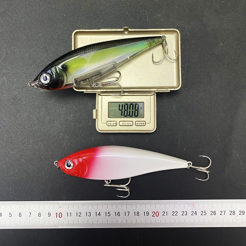 Iscas de Pesca Lápis 130mm 48g para Pesca em Água Salgada, Truta, Pesca Artificial, Twitchbait Rígido, Wobblers Flutuantes 3D para Pesca com Twitch
