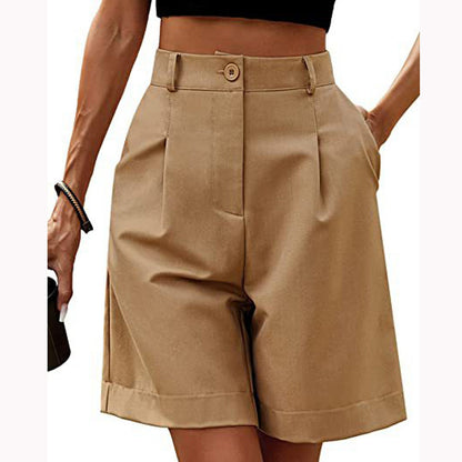 Women's Shorts With High Waisted Harajuku Shorts Casual Loose Buttons Bermuda Shorts For Women Summer Pants 2024 New