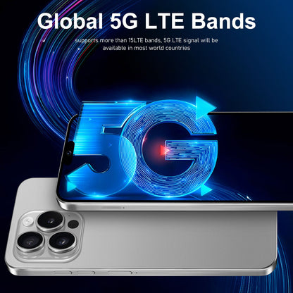 2026 Novo i16 Pro Max 6.8 polegadas HD 4K Android 14 16GB+1TB Bateria 6800mAh 4G 5G Dual SIM WiFi GPS Hot