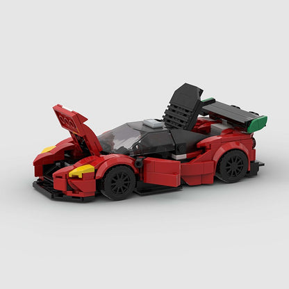 MOC Carro Esportivo de Corrida Veículo Cidade Speed Racer Modelo Técnico Blocos de Construção Tijolos Supercarro F1 Brinquedos Infantis Presentes para Meninos NSX
