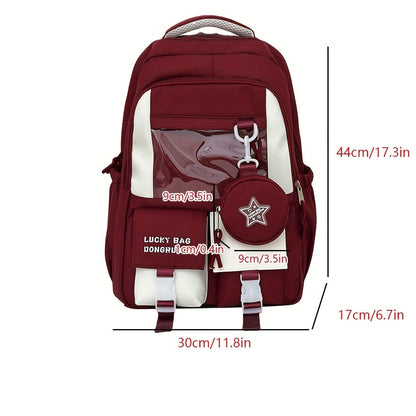 College Backpack for Middle School and High School Students, Versatile Large Capacity Backpack, Computer Backpack