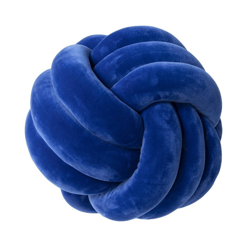 Woven Knotted Ball Pillow Gaming Chair Back Stuffed Cushion Cute Plush Throw Pillow Sofa Decorative Cushion Home Accessories