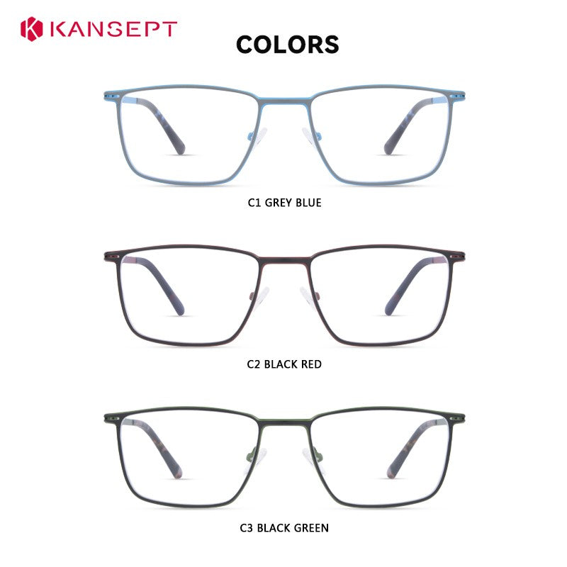 Óculos de Leitura KANSEPT Plus para Homens Lente de Vidro Transparente Óculos de Grau Feminino Lentes de Miopia Armações de Óculos