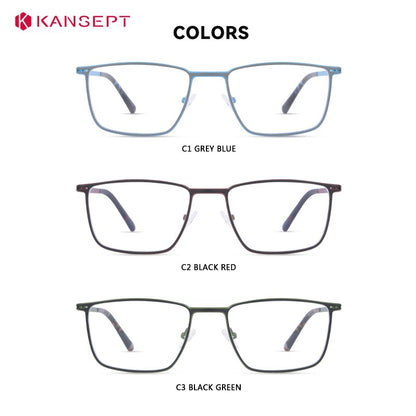 Óculos de Leitura KANSEPT Plus para Homens Lente de Vidro Transparente Óculos de Grau Feminino Lentes de Miopia Armações de Óculos