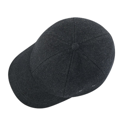 Boné de Beisebol Masculino BOTVELA de Lã Tweed Estilo Casual Macio Ajustável Não Estruturado