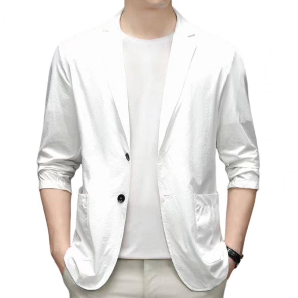 Handsome Men Suit Jacket High Quality Business Blazers Groom Wedding Men Jacket Double-button Design Suit Coat 2024 Workwear