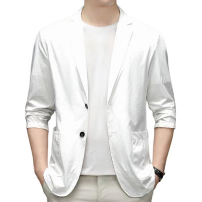 Handsome Men Suit Jacket High Quality Business Blazers Groom Wedding Men Jacket Double-button Design Suit Coat 2024 Workwear