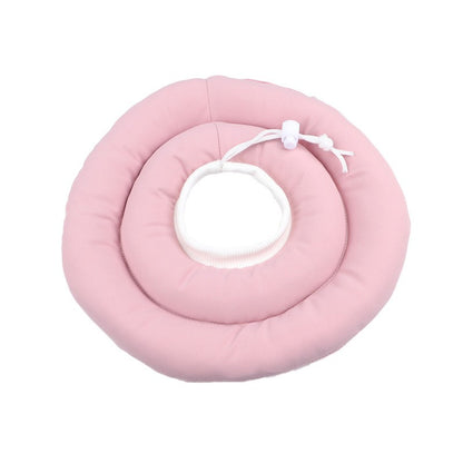 Colar Elizabetano Ajustável Para Cães Com Cordão Protetor De Pescoço Colar Donut Impermeável Evita Mordidas e Arranhões