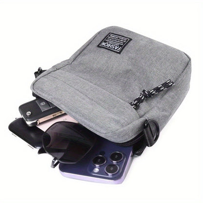 Simple Casual Mini Crossbody Bag Men's Nylon Small Shoulder Bag For Men Oxford Messenger Phone Side Sling Bag Husband Chest Pack