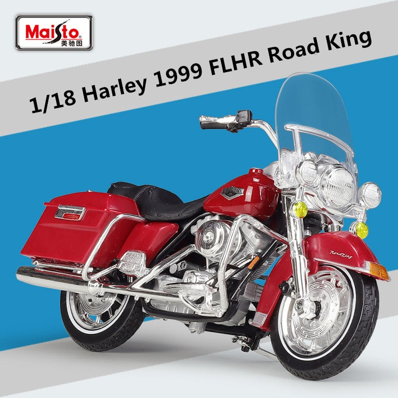 Maisto 1:18 Harley Davidson 1999 FLHR Road King Liga Clássica Modelo de Moto Simulação Metal Brinquedo Modelo de Moto Presentes para Crianças