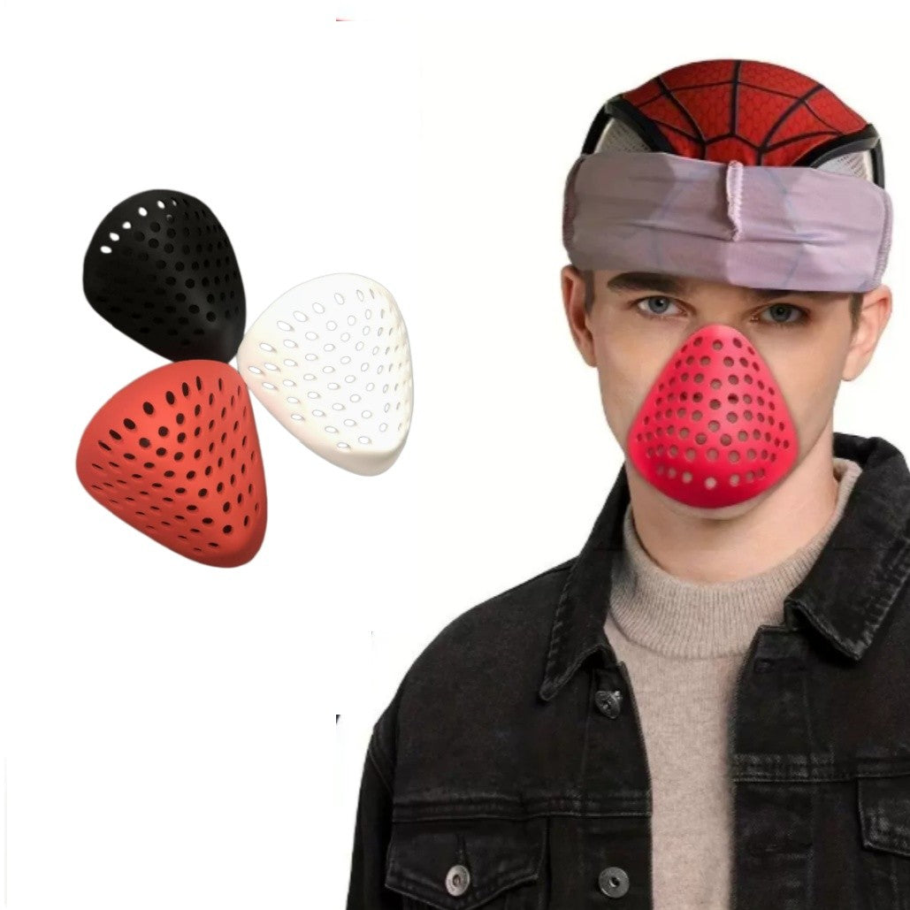 Anime Cosplay Mask Faceshell Half Face Shell Nose Mouth Cover Halloween Props Help with Breathing