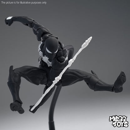 Boneco Homem-Aranha Feito à Mão Modelo Personalizado Brinquedo CT Preto Vermelho Homem-Aranha Boneco de Ação para Crianças Presente Colecionável da MessToys
