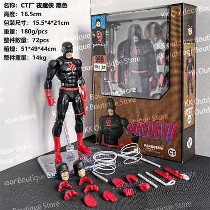 Novos Brinquedos Quentes Ct Demolidor Preto 999 Vermelho Mafex 223 Figura Versão Quadrinhos Anime Boneco de Ação Estatueta Estátua Modelo Presentes Brinquedos Infantis