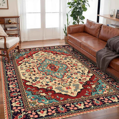 VIKAMA Bohemian Crystal Velvet Anti Slip Carpet For Living Room ,Floor Bedroom Big Size Rugs, Sofa Mats, Study,Home Decoration