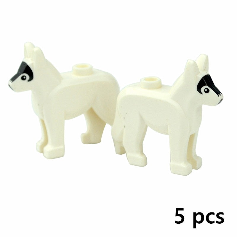 Creative DIY Model cute little Animal MOC Brick Building Blocks Pet Zoo Dog Duck Tortoise Penguin Cat Pig Bird Rabbit Toys