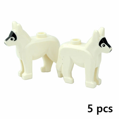 Creative DIY Model cute little Animal MOC Brick Building Blocks Pet Zoo Dog Duck Tortoise Penguin Cat Pig Bird Rabbit Toys