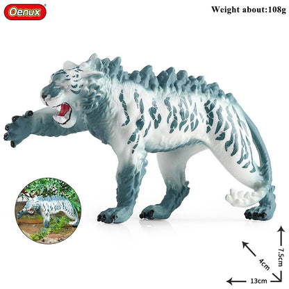 Oenux Simulação Dinossauro Dragão Tartarugas Touro de Fogo Orangotango Golem de Magma Modelo Animal Figuras de Ação Coleção de PVC Brinquedo Infantil Presente