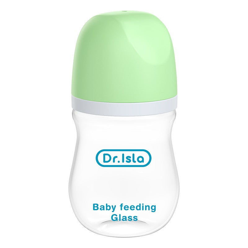 MAMIJOY 2PCS 90ML/160ML Baby Glass Bottle Newborn Bottles Anti-flatulence Milk Feeding Bottles Infant 0-3 Month BPA-Free GB01?02