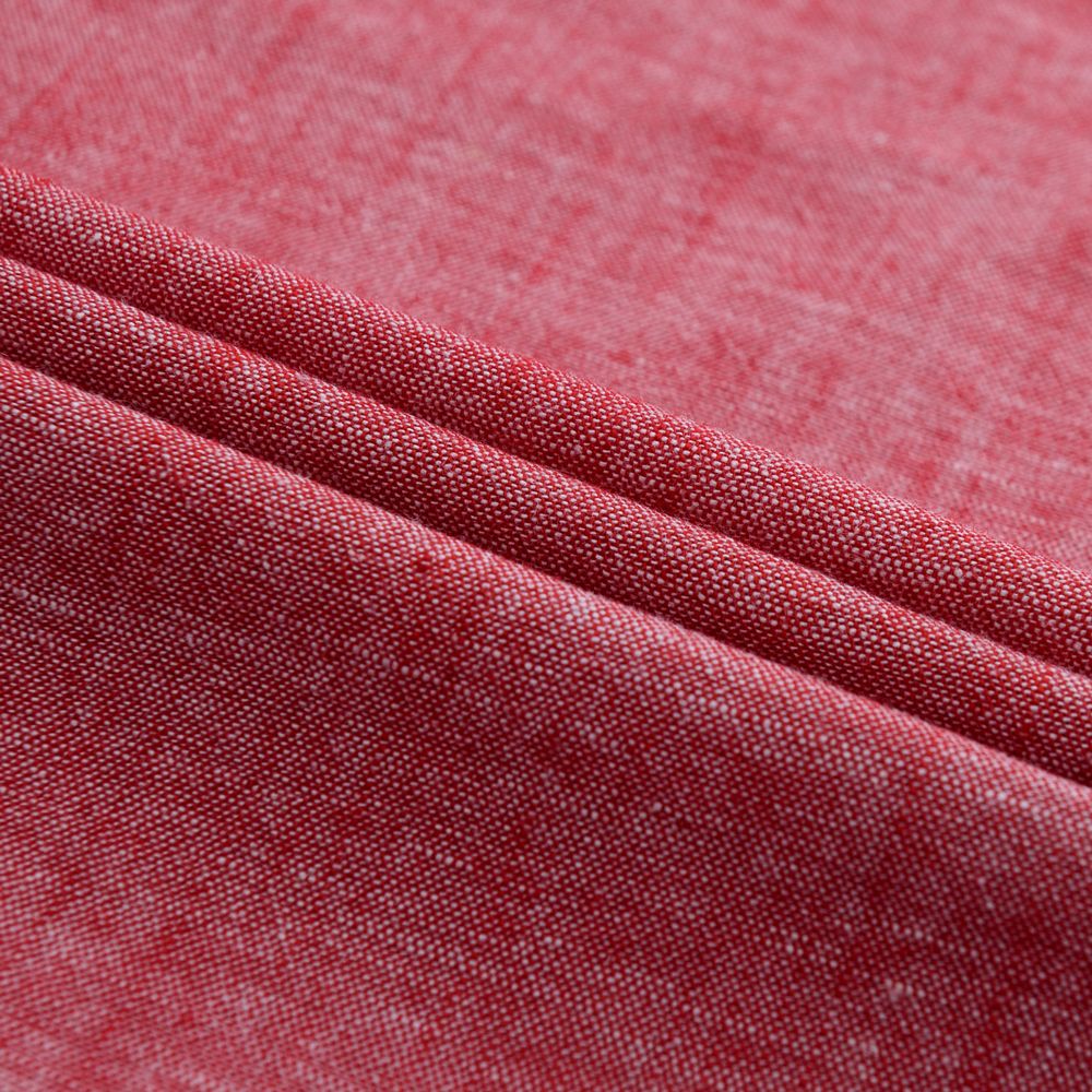 Men‘s Solid Button-Down Collar Dress Shirt - Breathable Cotton-Linen Blend - Long Sleeve, Slim-fit - Spring Summer Casual Chic