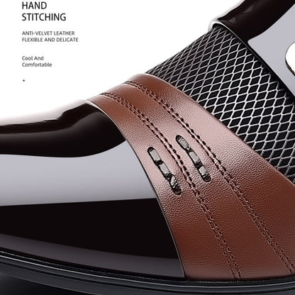 Oxford Shoes Men's Luxury Lacquer Wedding Shoe Pointed Toe Dress Shoes for Men Classic Business Men Leather Shoes Big Size 38-48