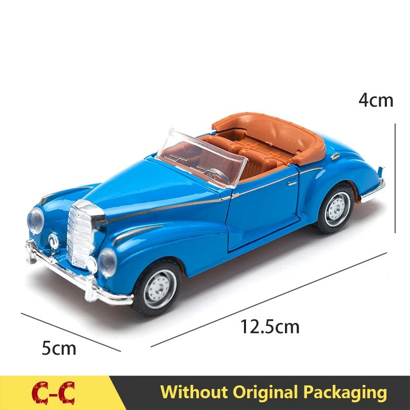 1:32 Alloy Diecast Mustang GT Classic Vintage Car Model Pull Back Car Miniature Vehicle Replica For Collection Gift for Kid
