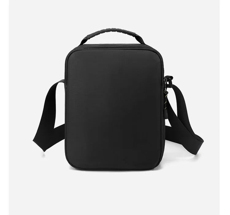 Men Multi-layer Shoulder Bag Fashionable Casual Lightweight Nylon Crossbody Bag for Daily Outing Commuting Small Handbag
