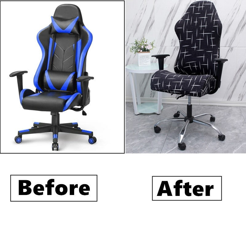 Gaming Chair Covers Elastic Spandex Office Staff Rotating Lift Home Armchair Protector E-sports Computer Seat Cases silla gamer