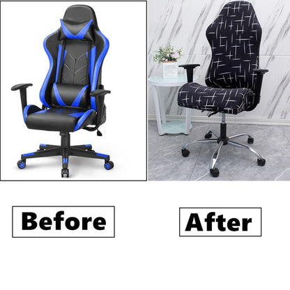 Gaming Chair Covers Elastic Spandex Office Staff Rotating Lift Home Armchair Protector E-sports Computer Seat Cases silla gamer