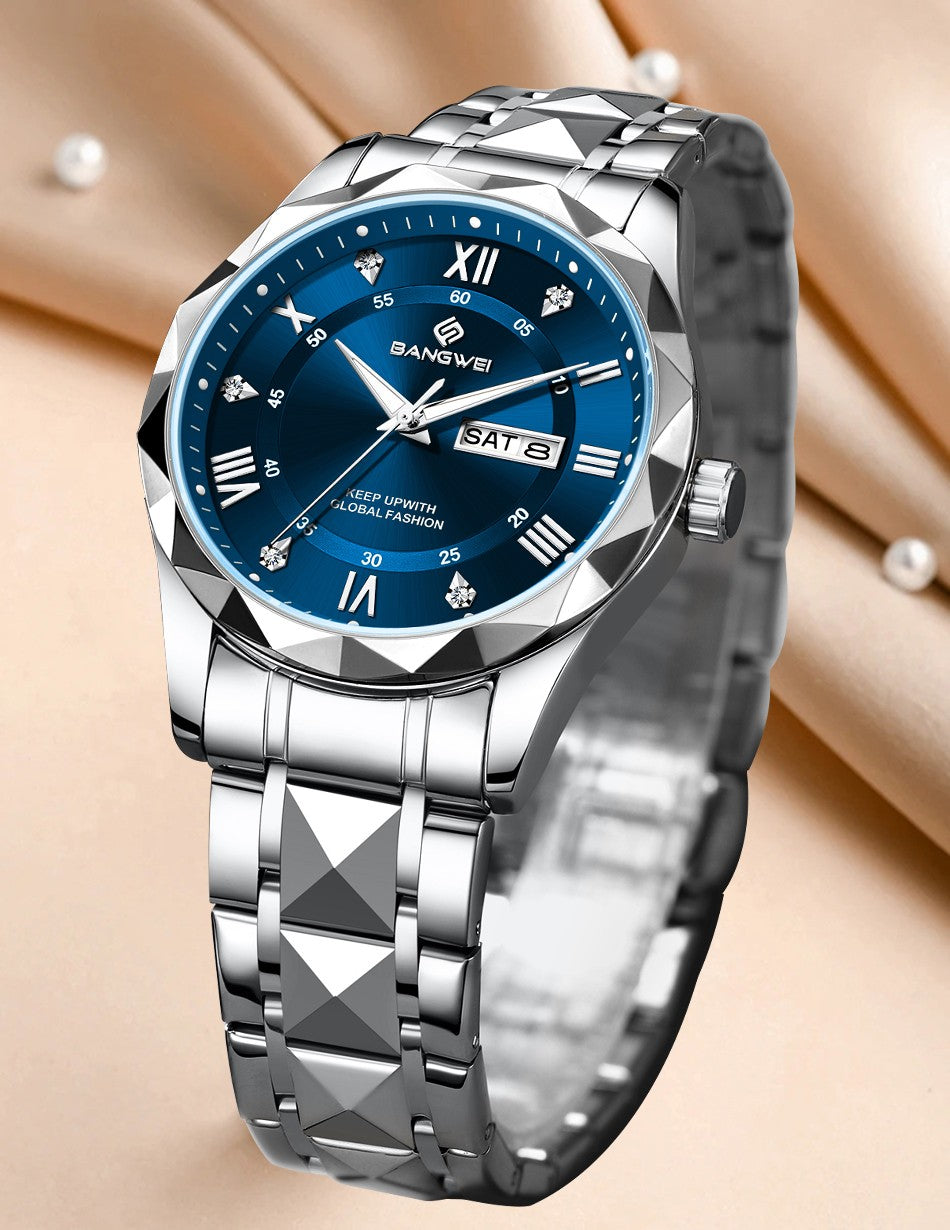 BANGWEI Woman Watch Luxury Elagant Classic Fashion ClockBusiness Casual Date Stainless Waterproof Luminous Quartz Ladies Watches