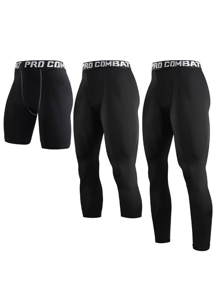 Mens Compression Pants Tights Cool Dry Leggings Sports Baselayer Running Tights Athletic Workout Active Shorts