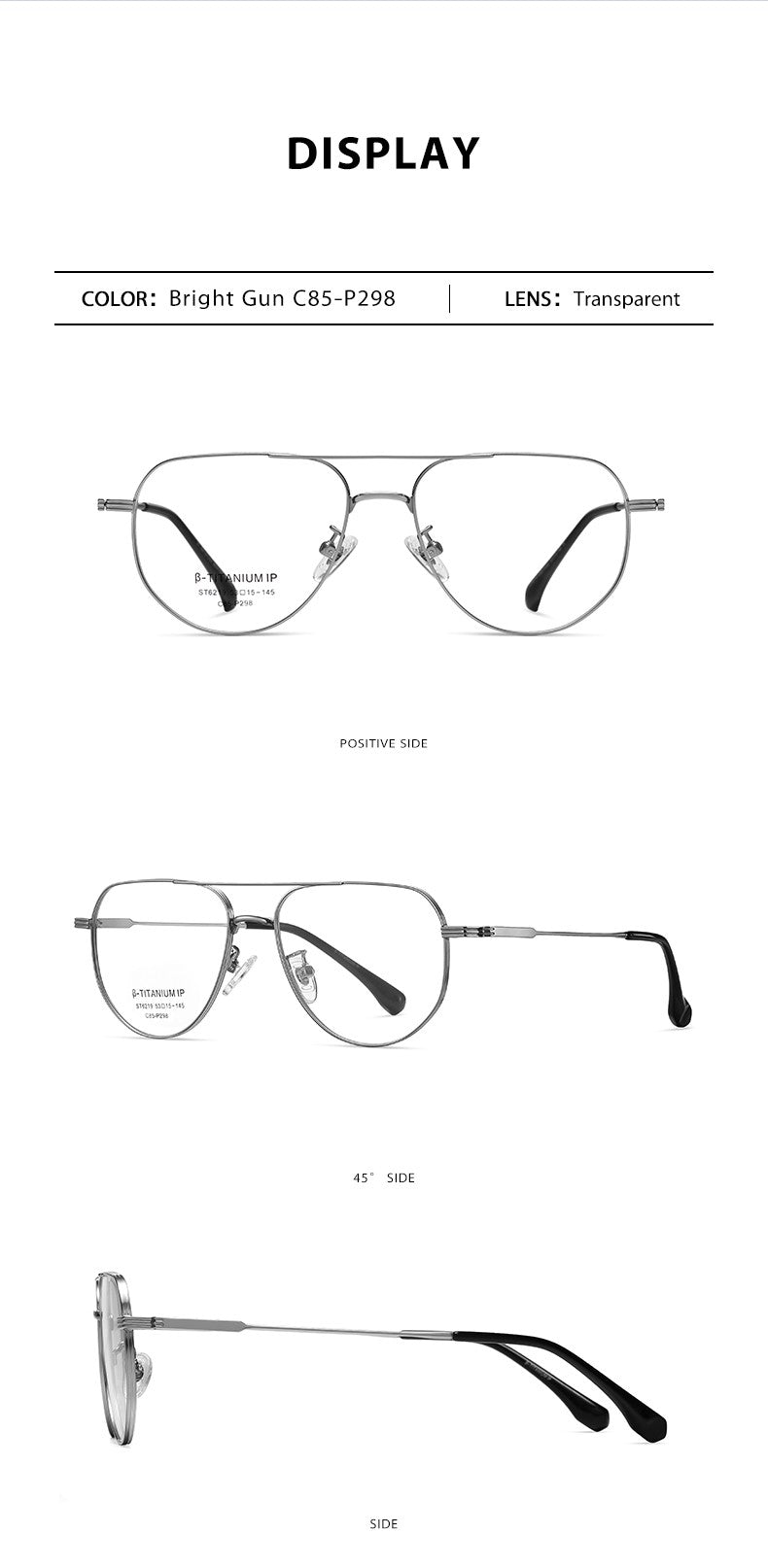 Pure Titanium Reading Glasses Women Prescription Optical Lenses Myopia Eyewear Men Blue Light Blocking Computer Eyeglasses Frame