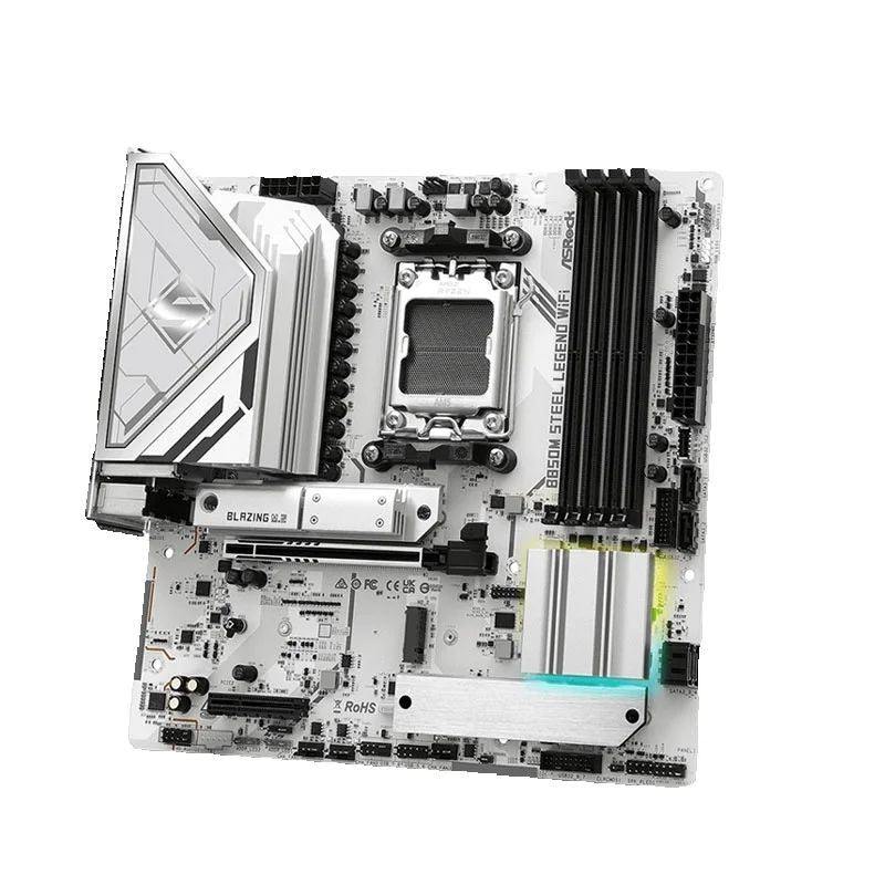 ASROCK Nova B850M STEEL LEGEND WIFI AMD B850 Micro ATX Placa-mãe AMD Ryzen Séries 9000 8000 7000 Soquete AM5