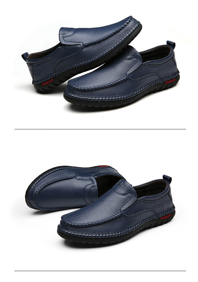 High Quality Leather Men Casual Shoes Breathable Mens Loafers Italian Luxury Brand Formal Mens Dress Shoes Slip-on Driving Shoes