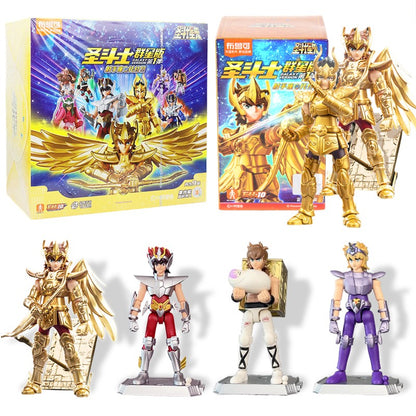 Blokees Gold Saint Action Figure Versão Galáxia 02 Libra Dohko Sagitário Saint Seiya Brinquedos de Montar Presente de Aniversário Infantil