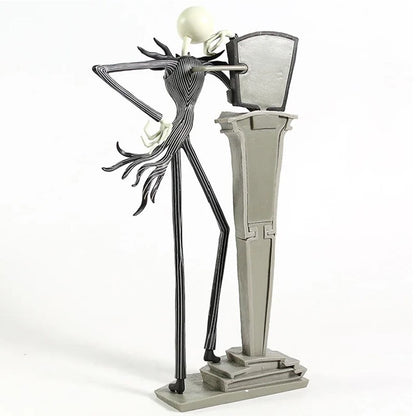 O Pesadelo Antes do Natal Boneco de Ação Deluxe Jack Skellington 12 Rostos Jack Jack Cadeira Versão Modelo Brinquedo Presente Decoração